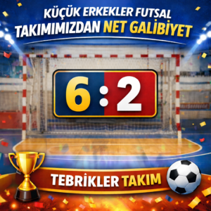 Küçük Erkekler Futsal Takımımızdan Net Galibiyet